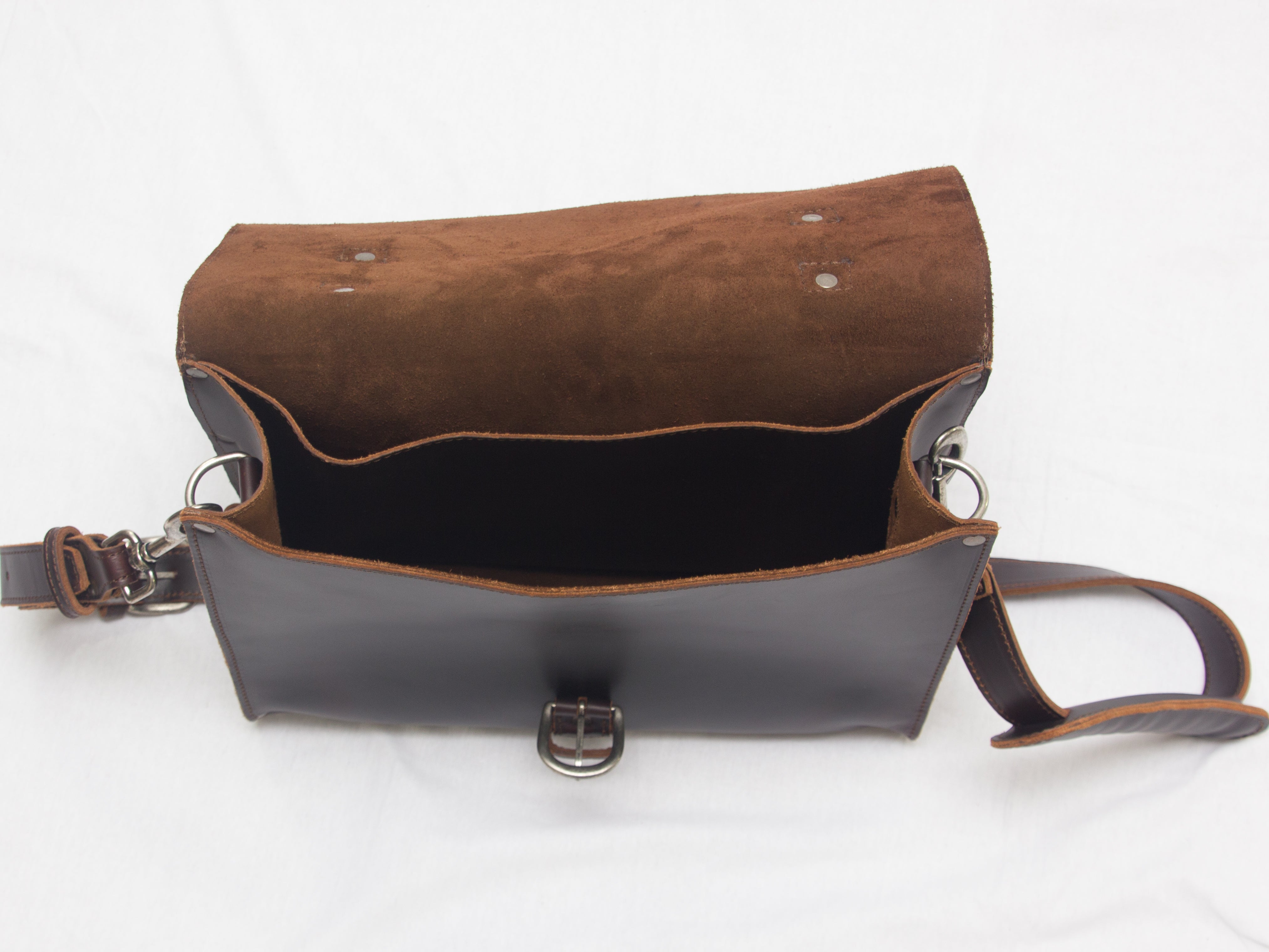 Leather Briefcase —Color Cedar made of full grain Leather. Made by YOR ...