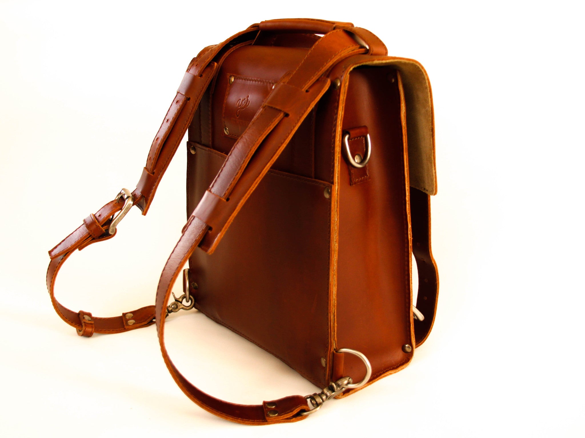 Leather Messenger Bag | Black Crossbody Bag | Handmade in Canada - Rimanchik
