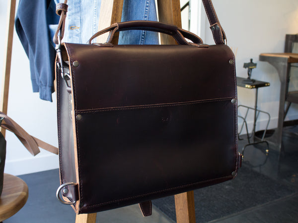 Single Strap Briefcase - Chocolate